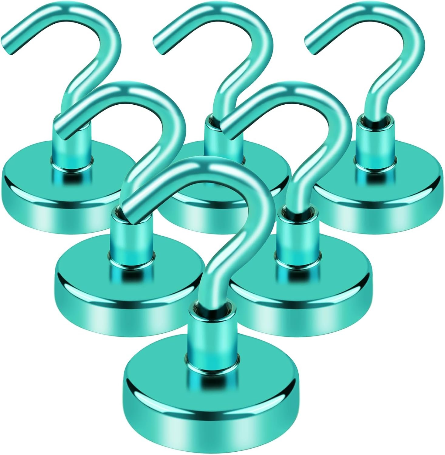 LOVIMAG Cruise Essentials Must Haves, 40Lbs Green Cruise Magnets, Strong Magnetic Hooks for Hanging Cruise Lanyard, Fridge, Ceiling, 6 Pack