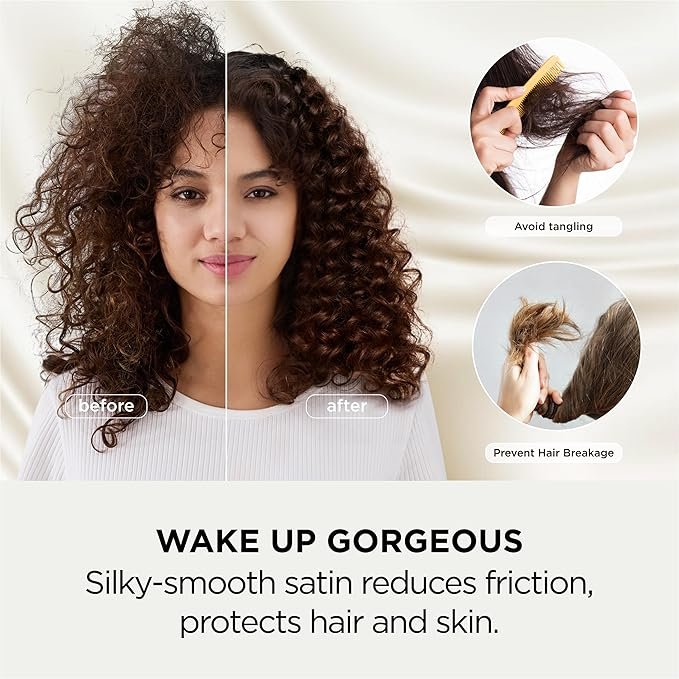 Satin Pillowcases, Similar to Silk Pillowcase 2 Pack,Cooling Pillow Case for Sleeping Women with Envelope Closure, Gifts for Women Men, Dark Grey, Queen Size, 20x30 Inches, 2pcs - Image 3